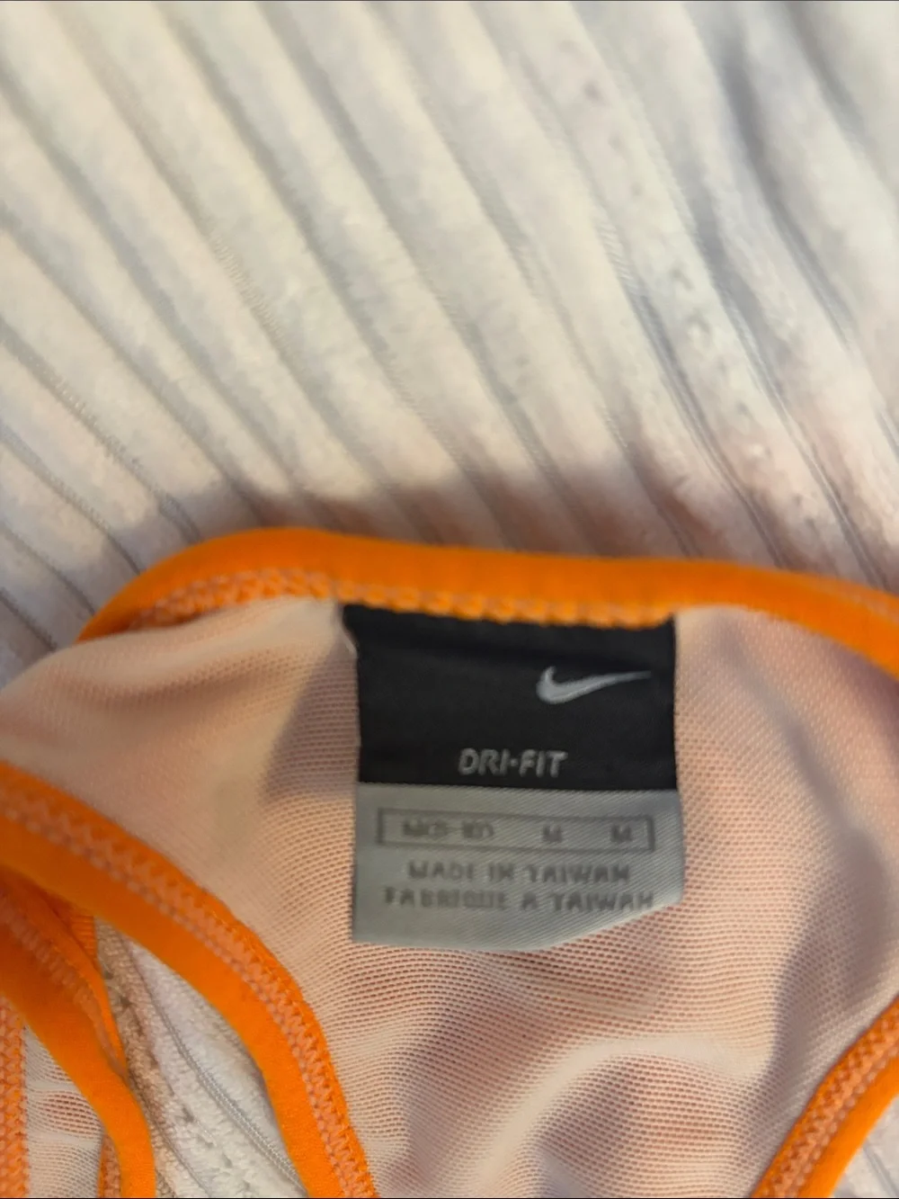 Nike Bright Orange Athletic Scoop Neck Tank